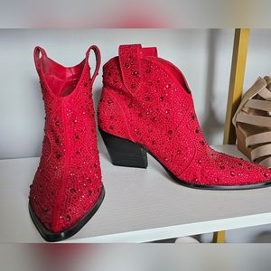 Jessica Simpson Rhinestone Cowboy Booties